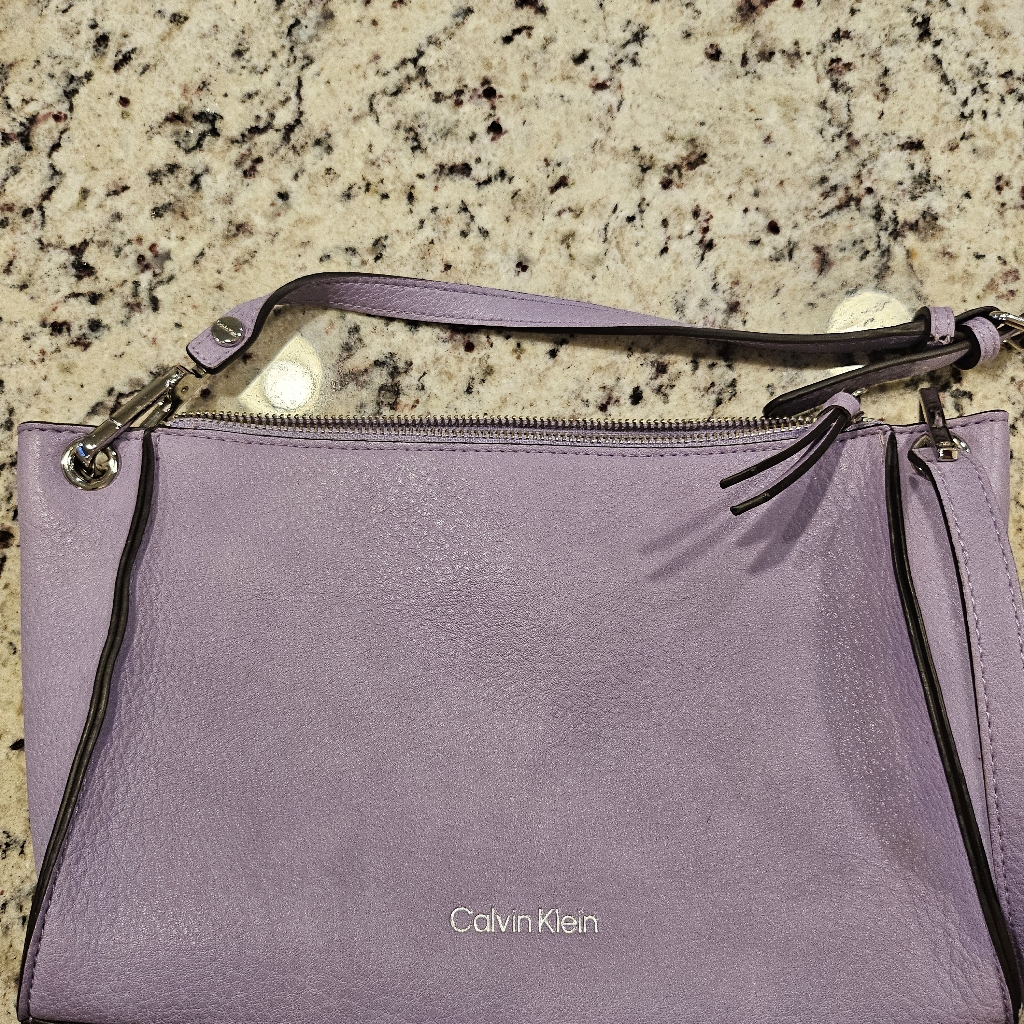 Calvin Klein Purple Shoulder Bag Used Excellent Conditions